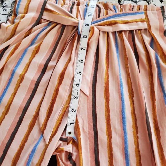 NEW BCBGeneration Stripe Paperbag Waist Pants - Picture 10 of 11